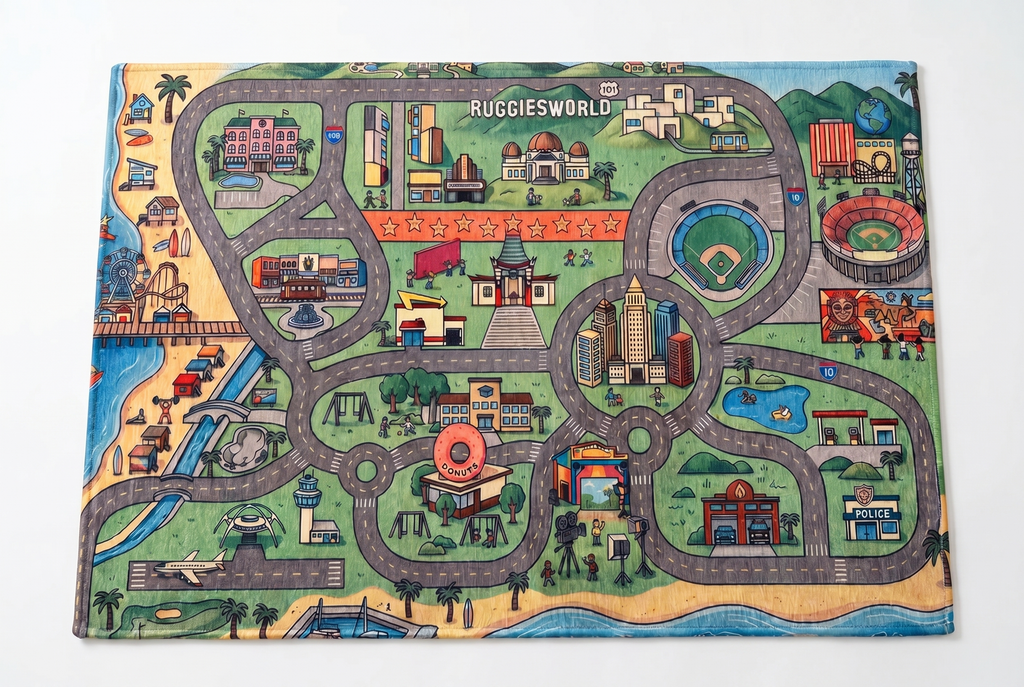 Los Angeles Kids City Rug