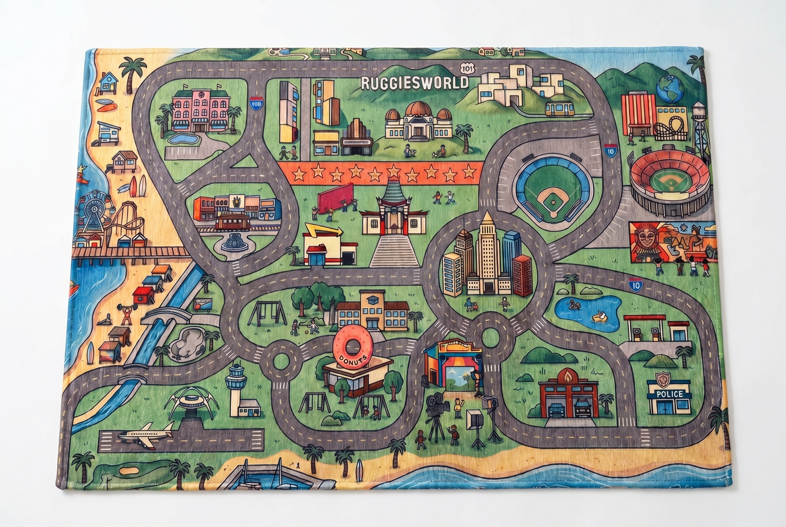 Los Angeles Kids City Rug